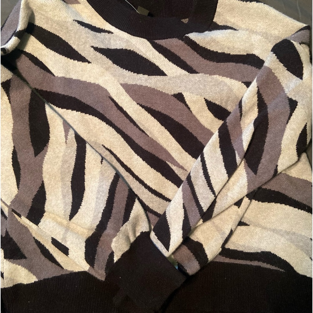 Zebra print sweater from Nordstrom, large, halogen brand